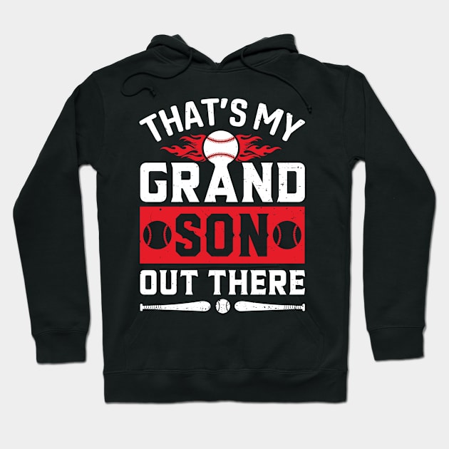 That's My Grandson Out There Gifts Baseball Grandma Hoodie by sufian